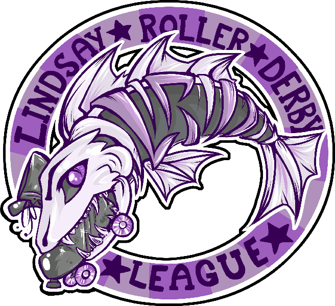 Lindsay Roller Derby logo